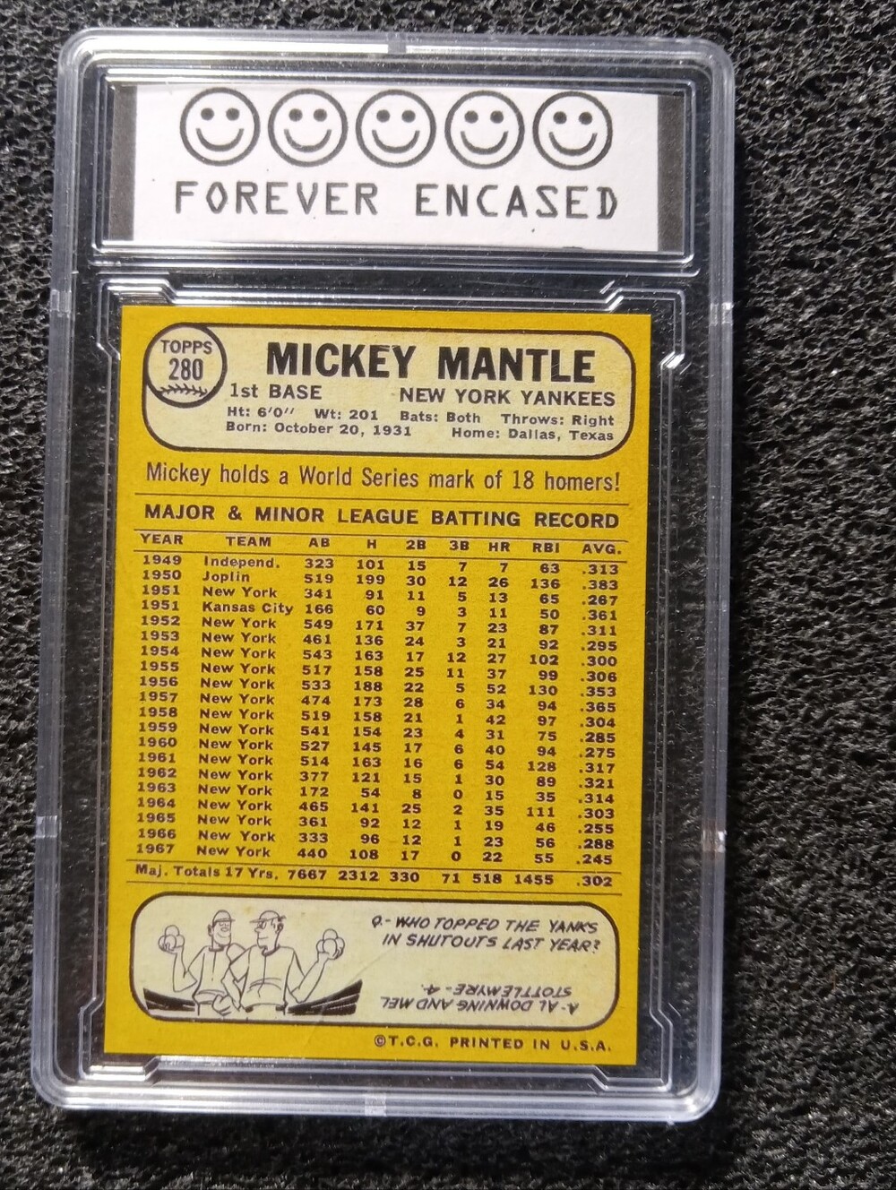 Mickey Mantle New York Yankees HOF Autograph Baseball Card - Picture 2 of 2
